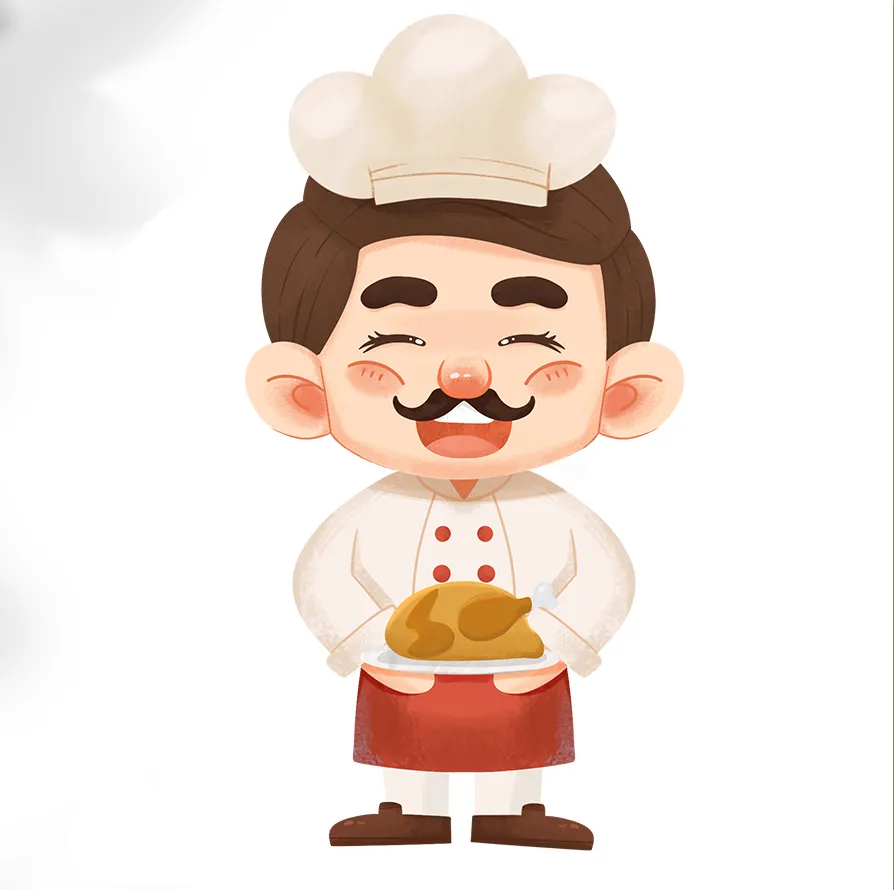 厨师人物卡通插画设计素材