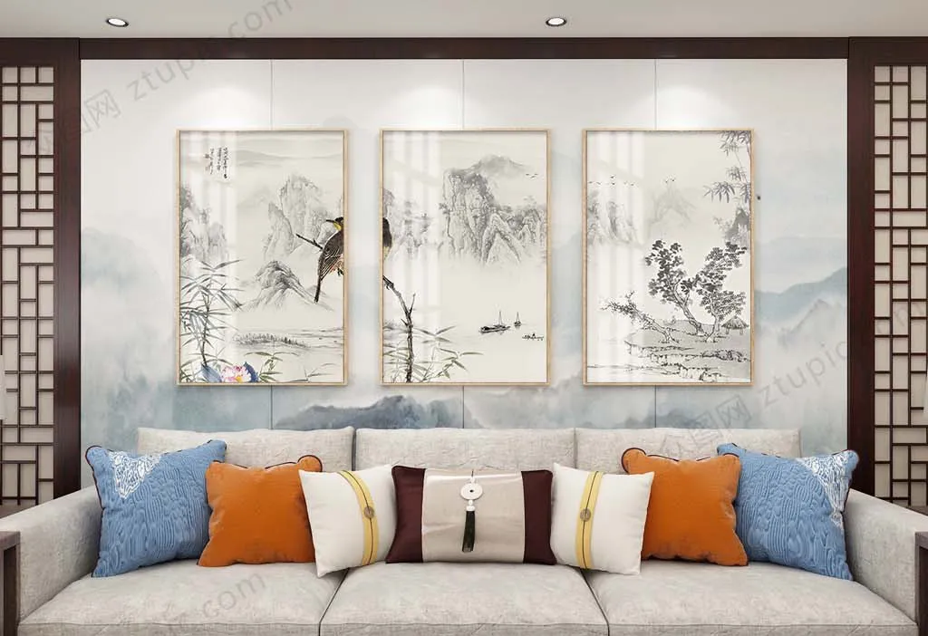 组合三连装饰画设计-组合三连装饰画图片-组合三连装饰画素材-设图网