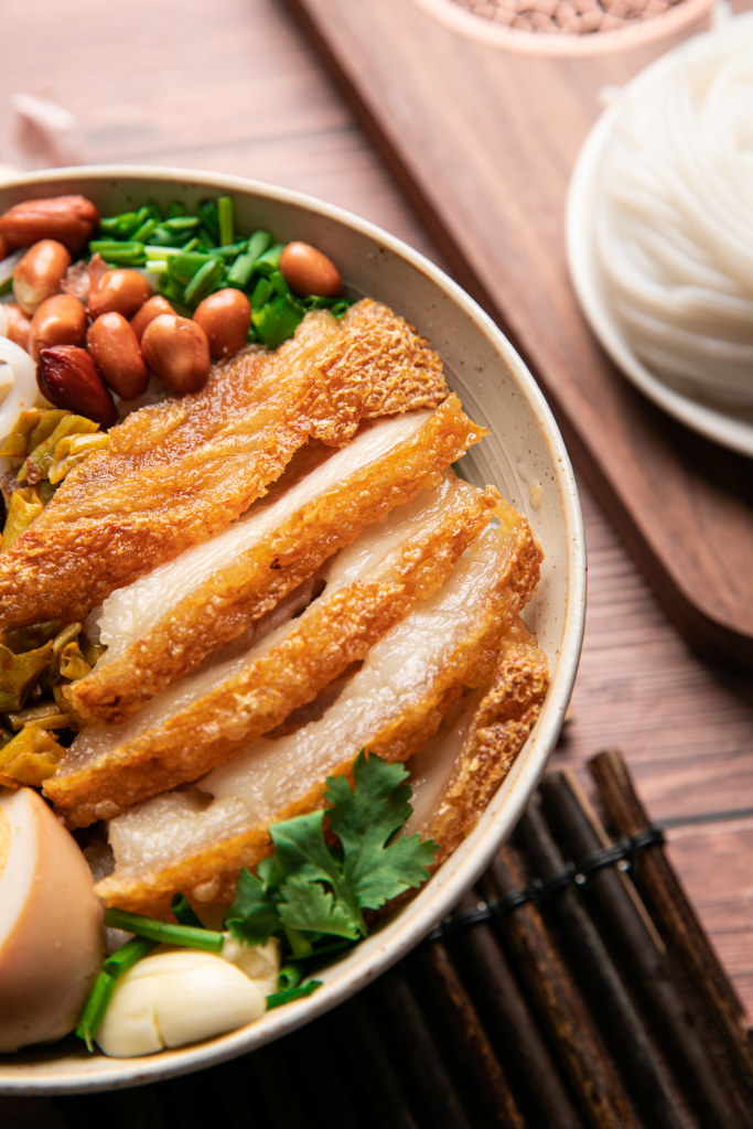 桂林米粉布景美食摄影图