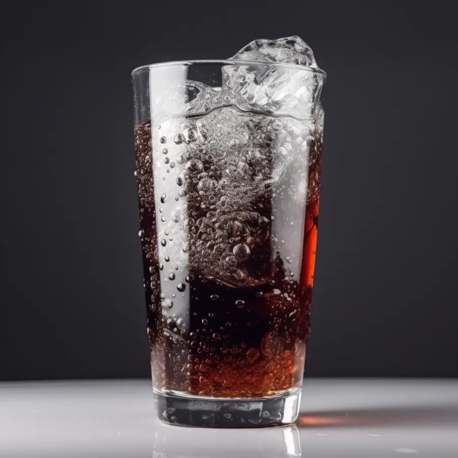 夏季饮品可乐美食冰块玻璃杯冰镇饮料摄影图