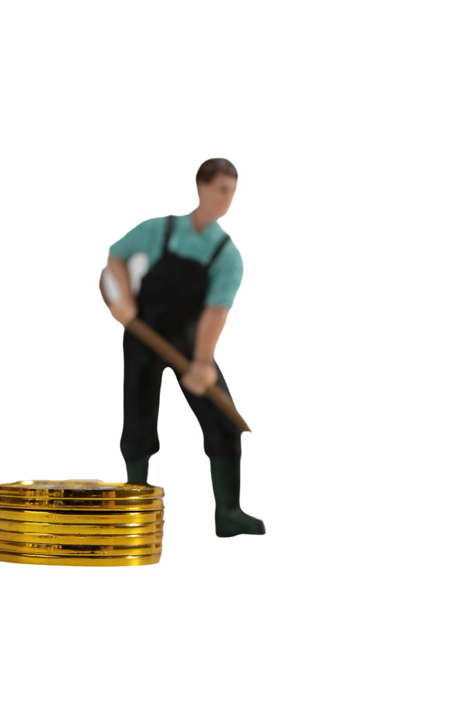 创意微缩钱币经济金融保险免抠元素