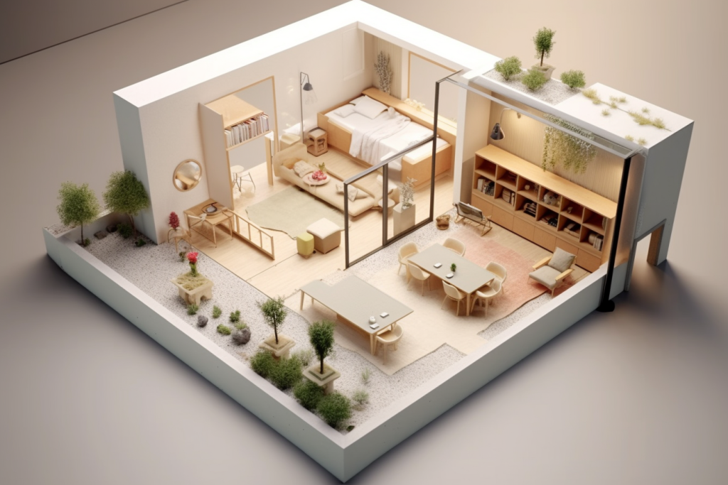 卧室3D室内设计装修透视图场景模型图片png下载_编号563302614004014091-设图网