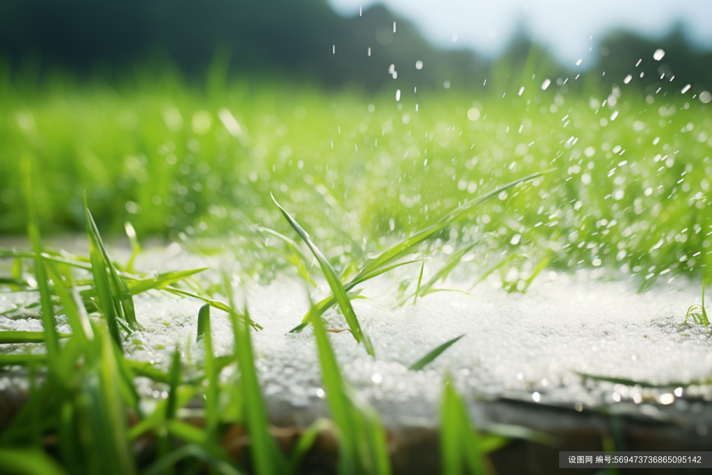 地面的冰雹自然灾害冰雹摄影图片