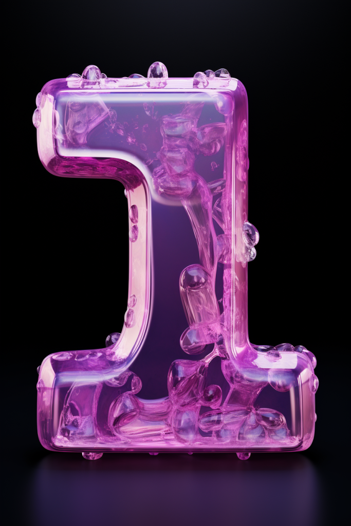 立体数字免抠彩色水晶透明数字模型图片