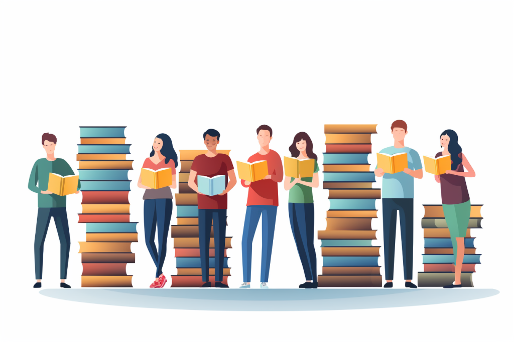 书本教育学习插画图片