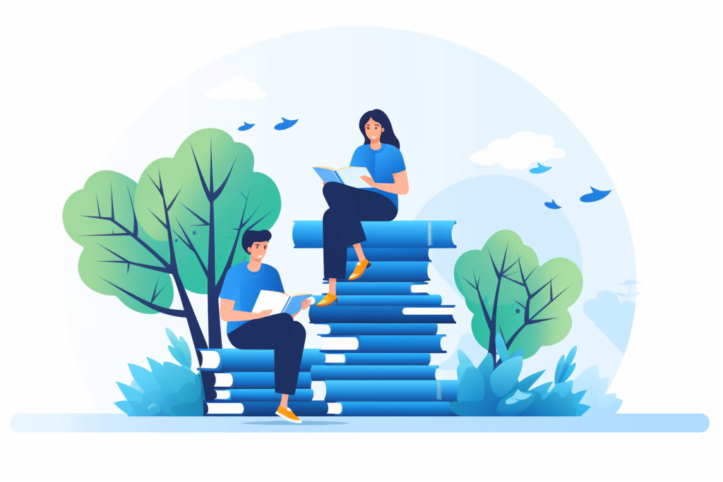 书本教育学习插画图片