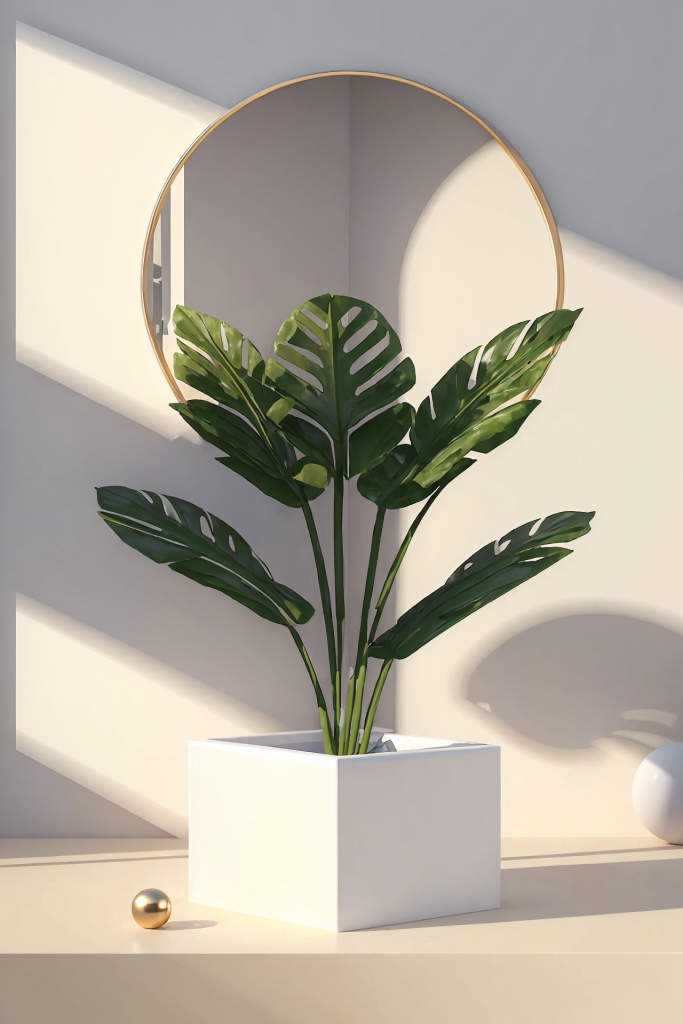 清新柔和光照C4D电商展台背景图