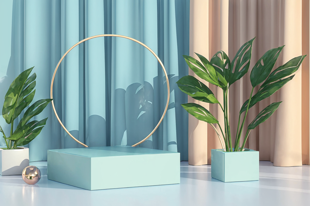 商品展示C4D电商展台背景图
