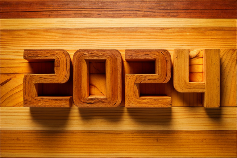2024艺术字立体字模型背景图片