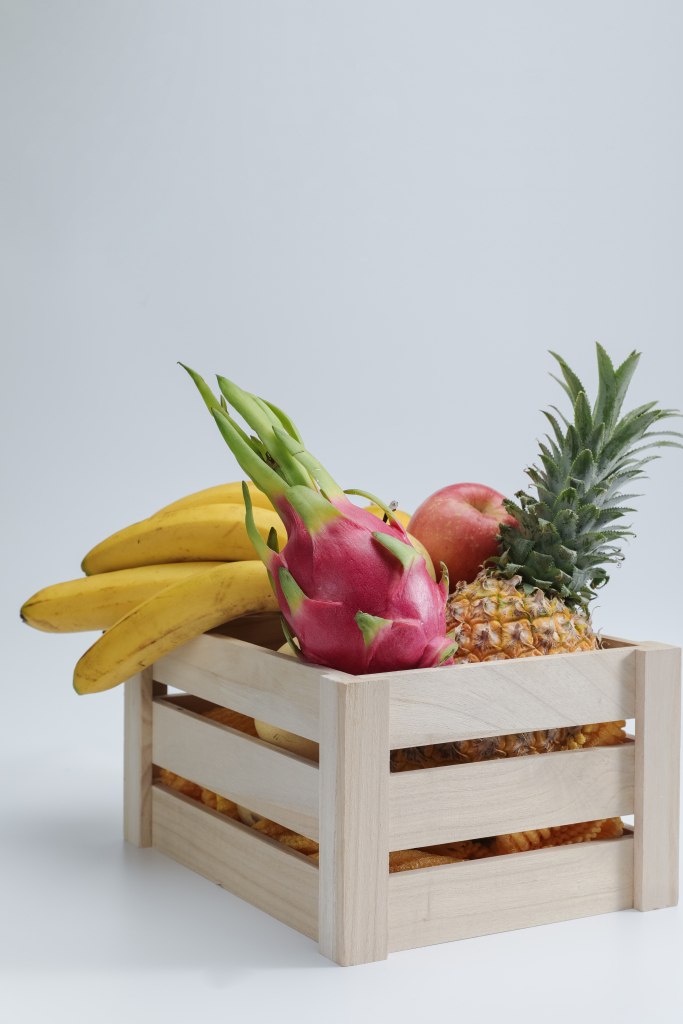 新鲜水果香蕉苹果鲜果水果美食摄影图