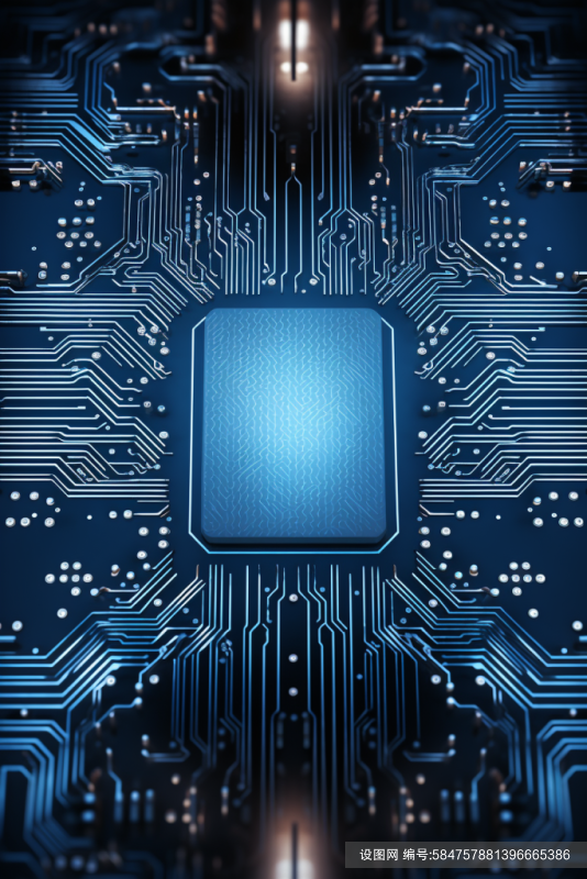 智能科技AI芯片纳米电路板模型图片png下载_编号584757881396665386-设图网