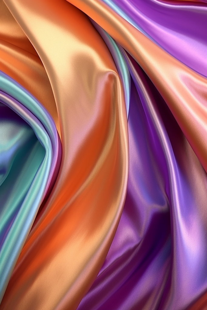 彩色炫彩光滑绸缎丝绸渐变背景图png下载_编号585051374446845624-设图网