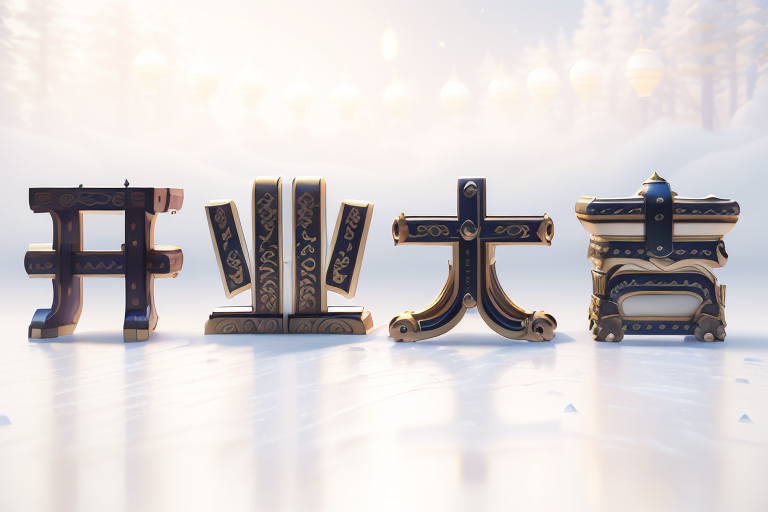 创意设计开业立体字体设计艺术字模型图片