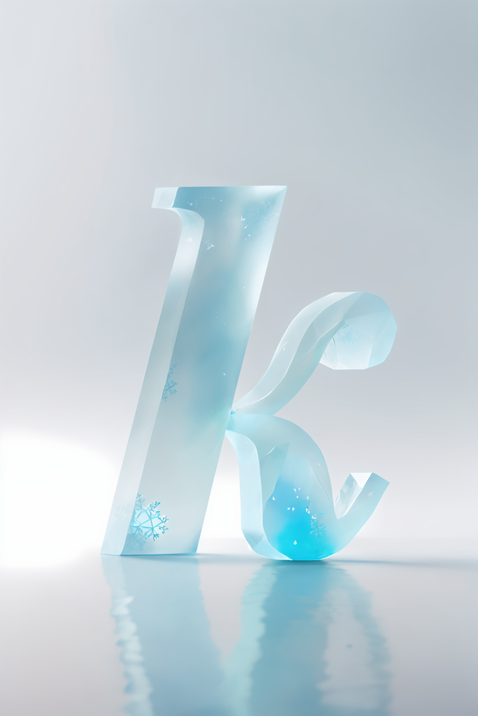 晶莹冰冷冰块英文字体模型图片
