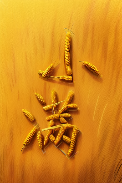 小满夏天水墨立体二十四节气艺术字模型图片