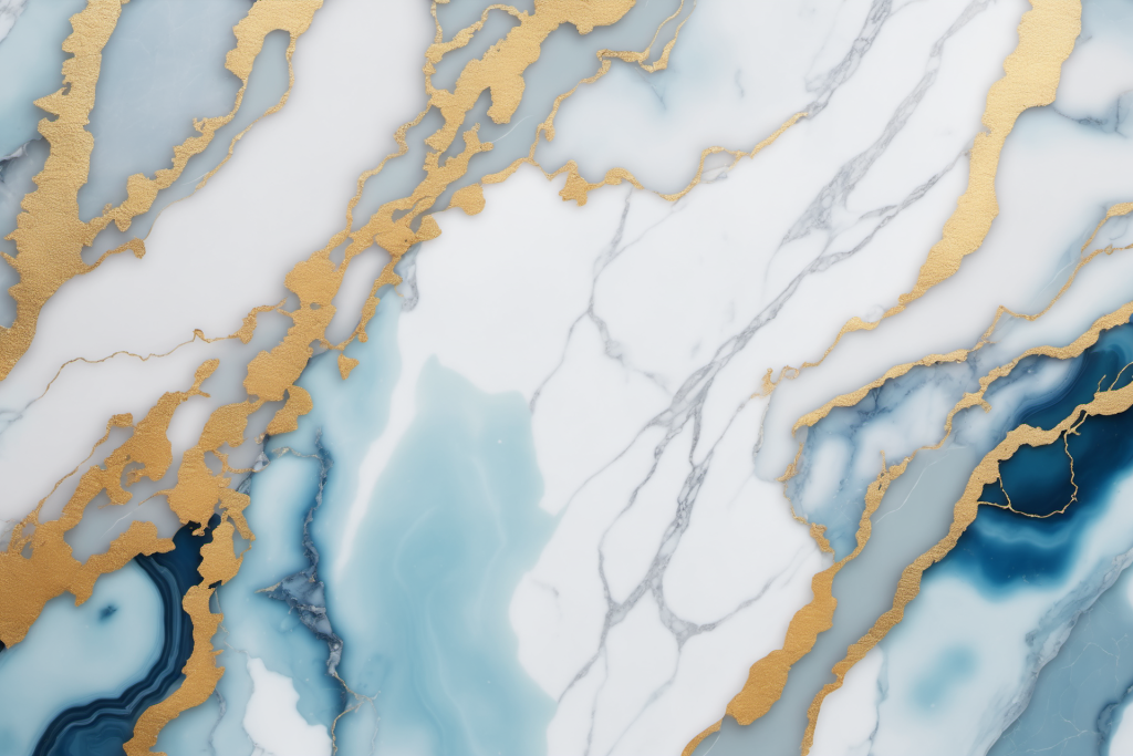 烁金湛蓝交错鎏金大理石贴图背景图片