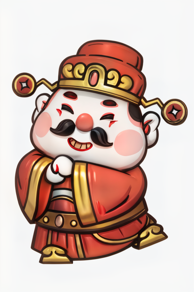 可爱卡通吉祥传统新年春节卡通模型图片