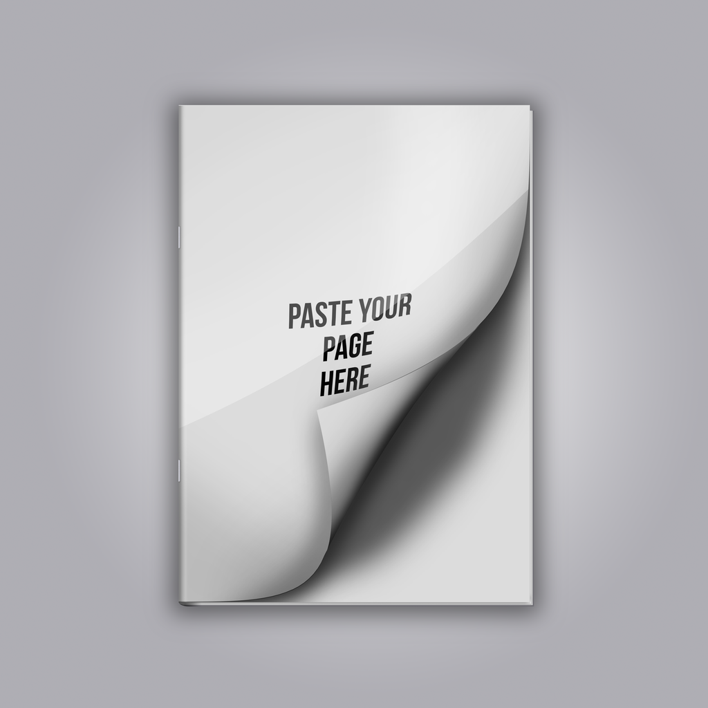 素雅字母画册杂志样机效果图