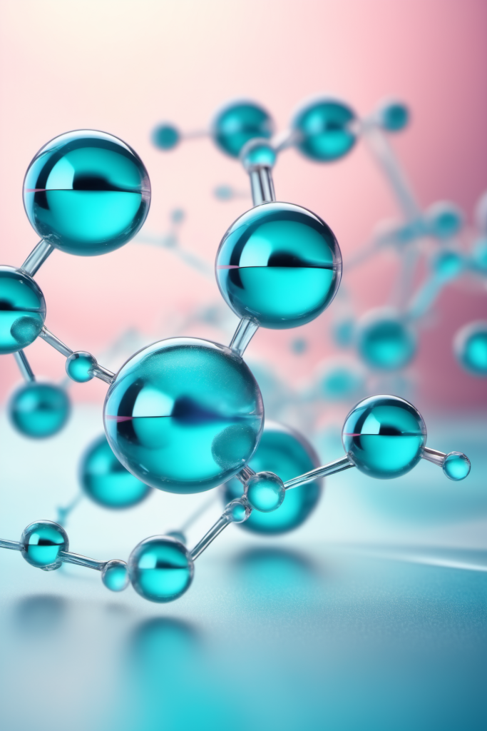 科学技术分子医美液体泡泡分子3d医疗模型