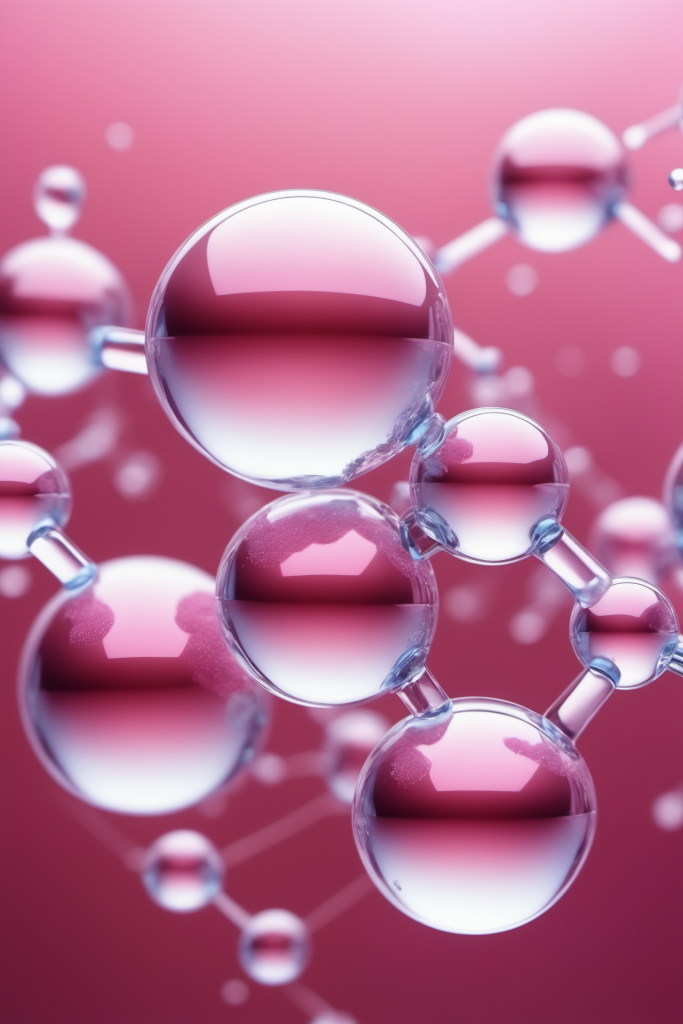 粒子生物学医美液体泡泡分子3d医疗模型