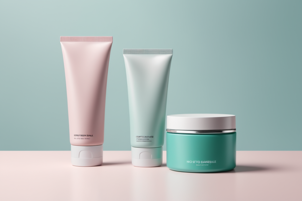 清爽修复化妆品包装样机模型