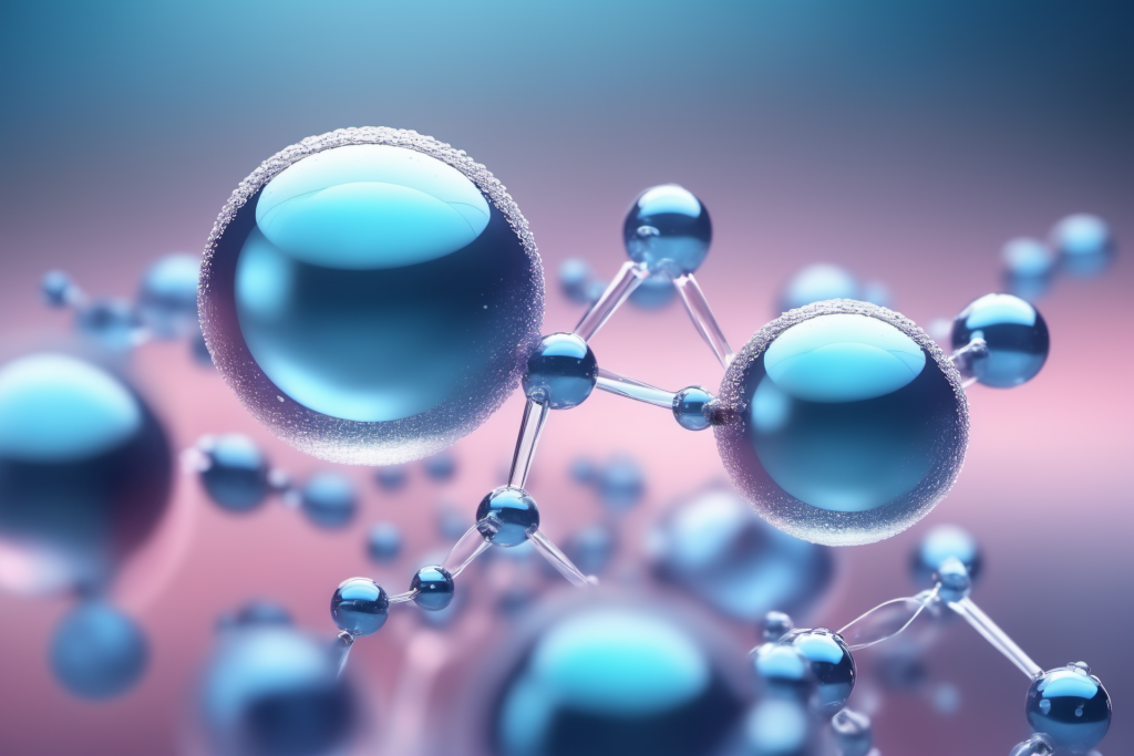 科学技术分子医美液体泡泡分子3d医疗模型