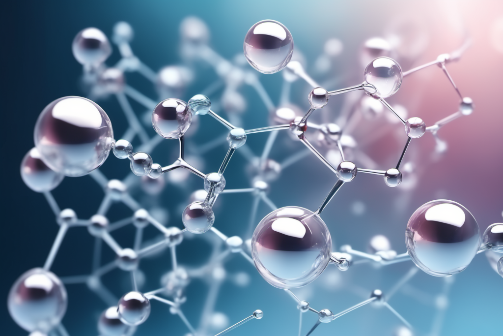 科学技术分子医美液体泡泡分子3d医疗模型