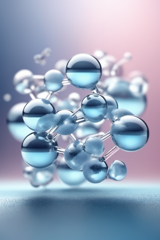 科学技术分子医美液体泡泡分子3d医疗模型