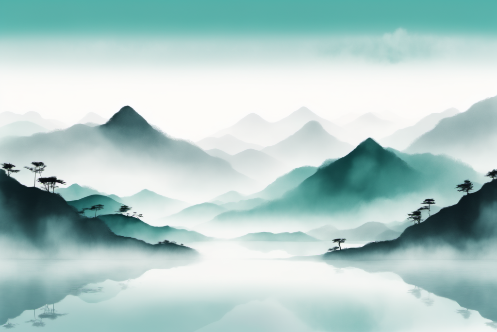 水墨山水画素材-水墨山水画模板-水墨山水画图片免费下载-设图网