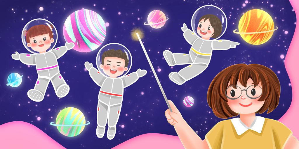 九月新学期开学季开学季插画