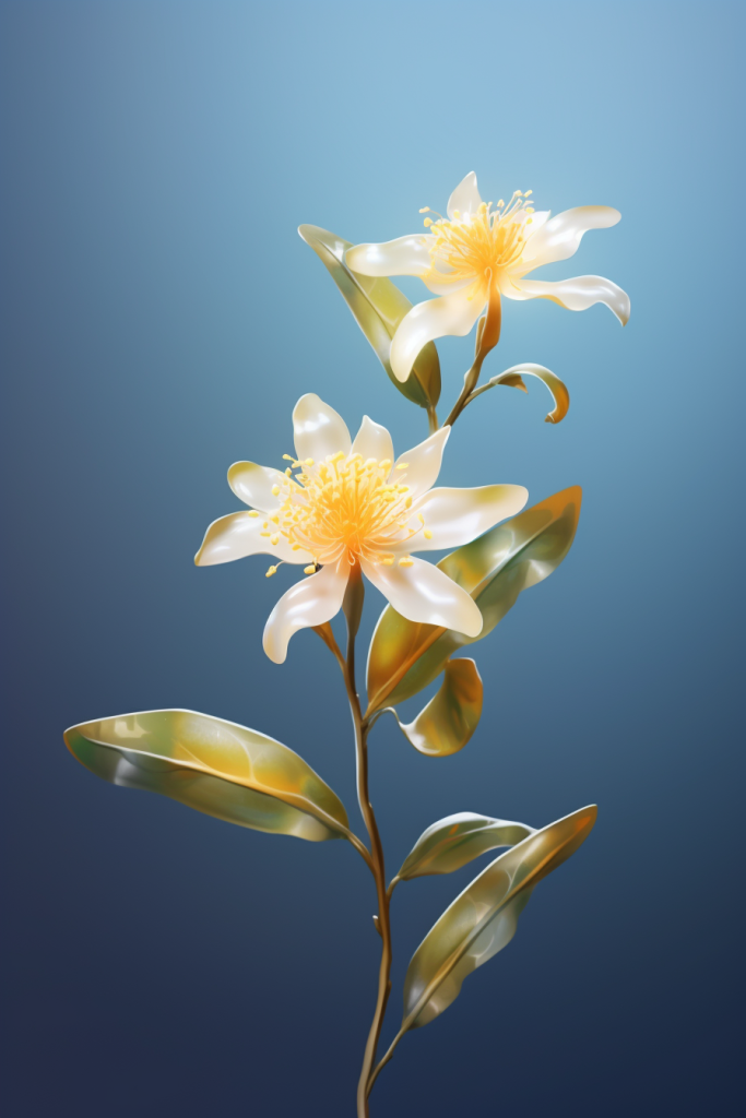 花簇花瓣3D立体秋季植物花朵模型