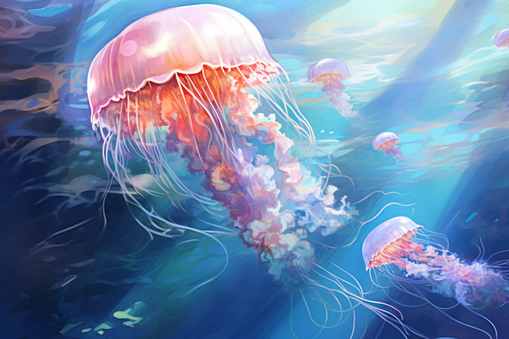 海底生物海底世界海洋生物插画