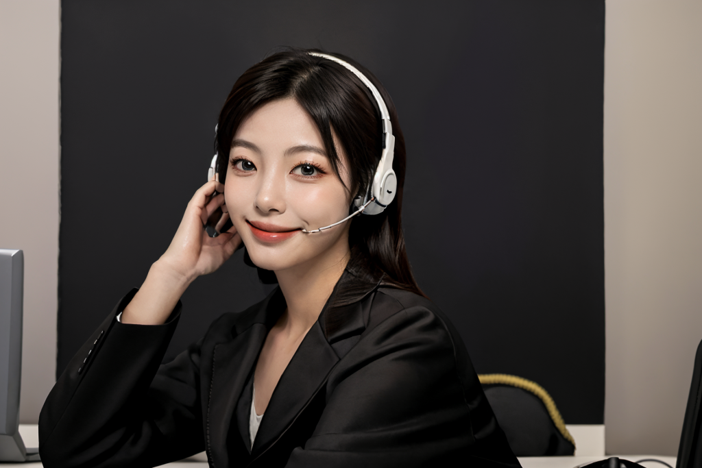 商务女性客服人物肖像摄影图