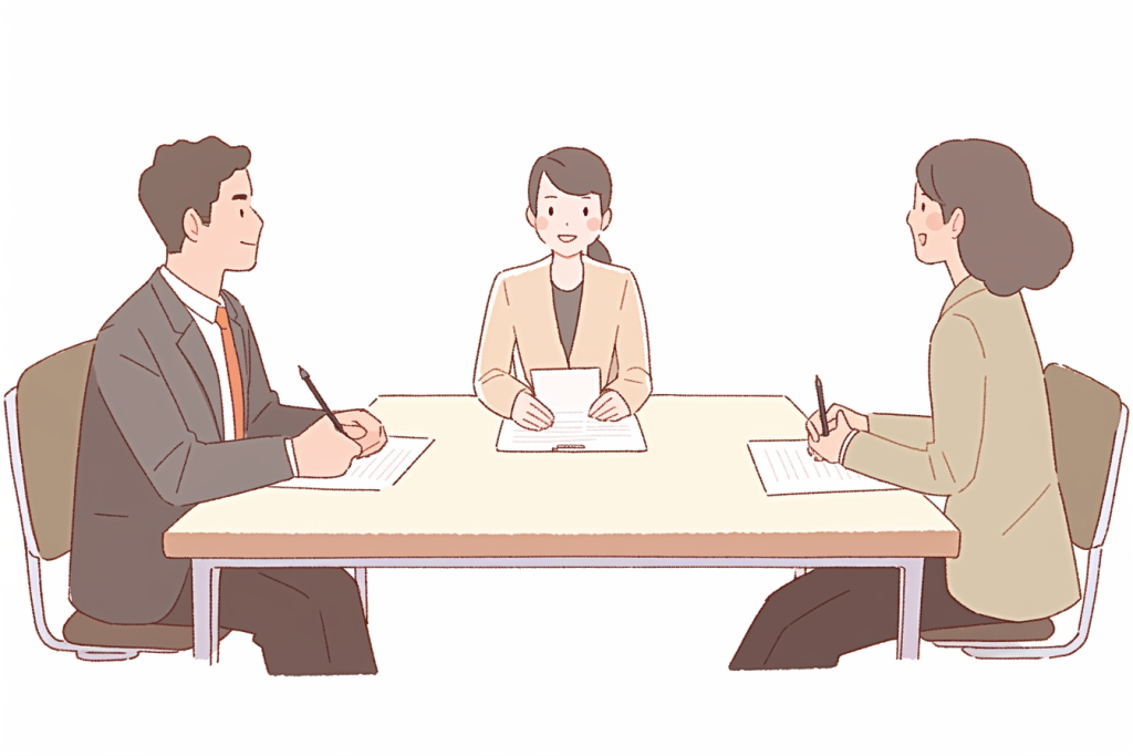 扁平风商务办公场景插画