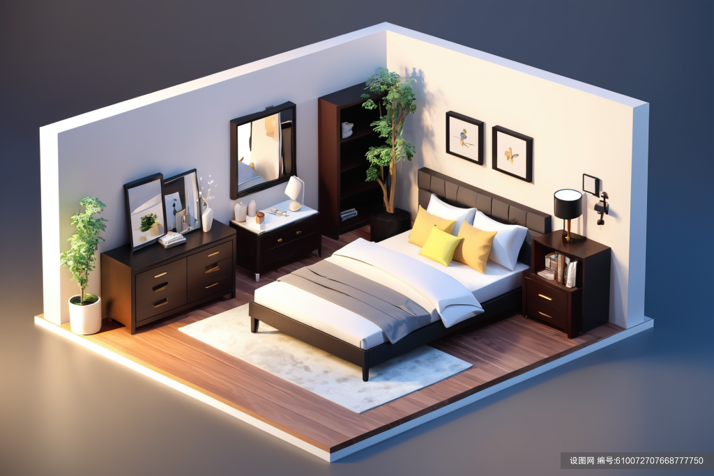 室内模型设计3D室内设计装修透视图模型png下载_编号610072707668777750-设图网