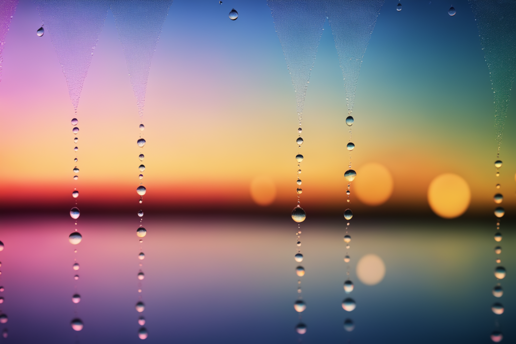 水元素水珠梦幻渐变背景图