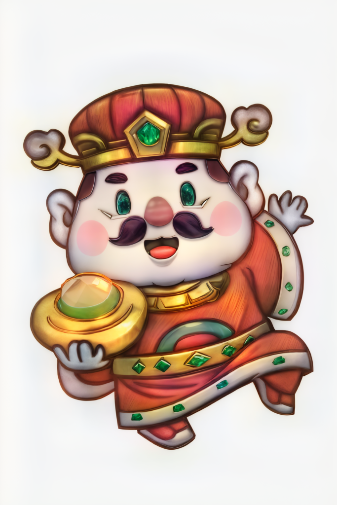 新年财神卡通角色模型元素