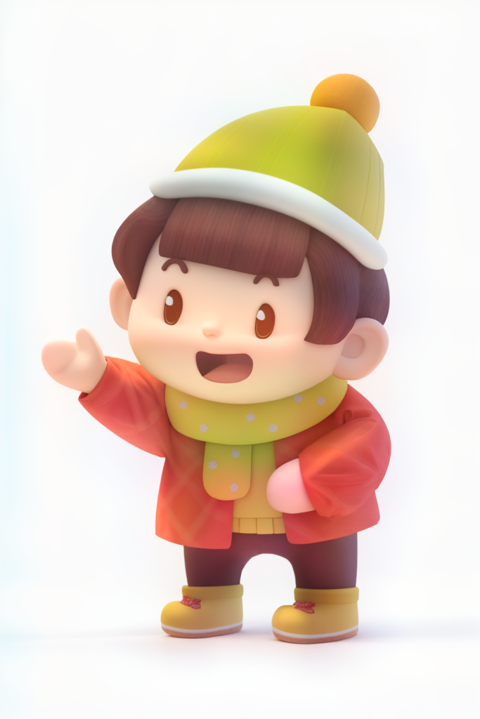 卡通新年春节角色模型