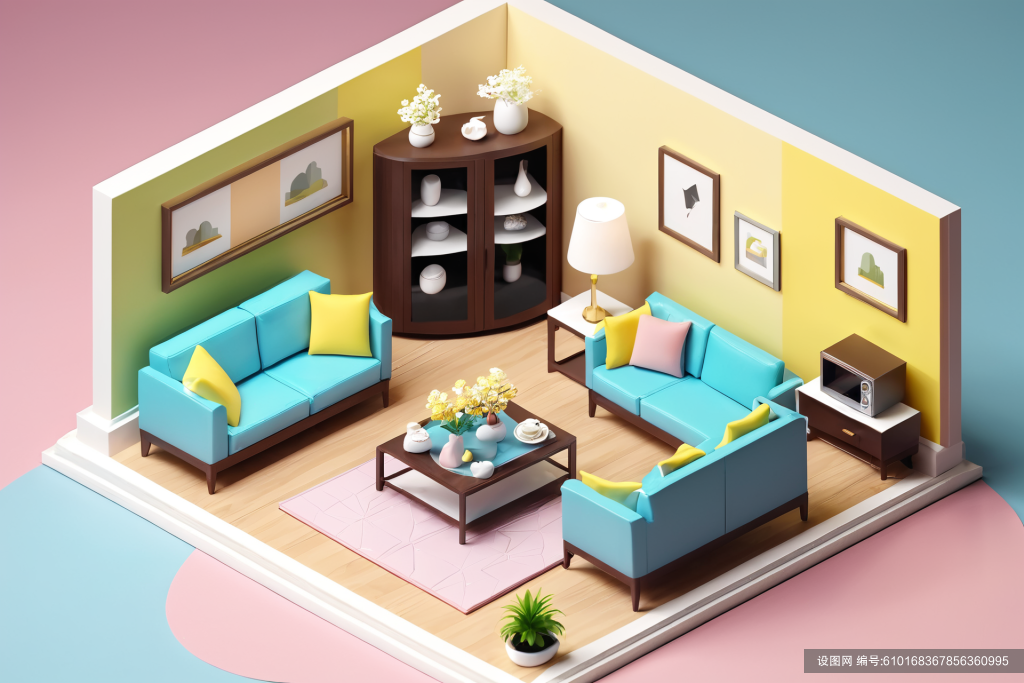 装修图3D室内设计装修透视图模型png下载_编号610168367856360995-设图网