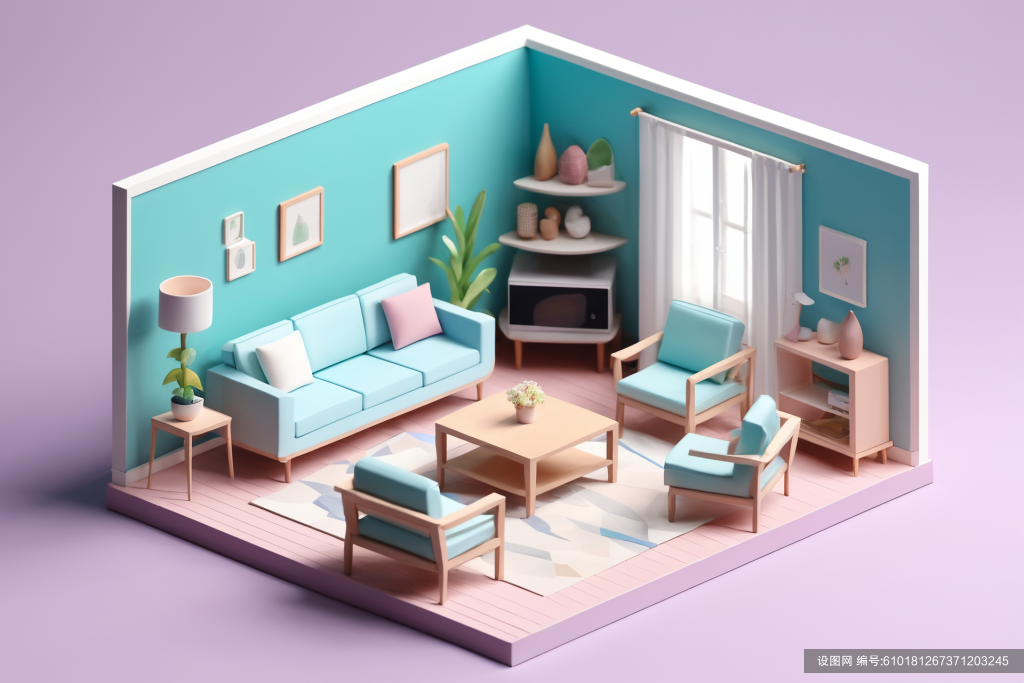 设计立体图3D室内设计装修透视图模型png下载_编号610181267371203245-设图网