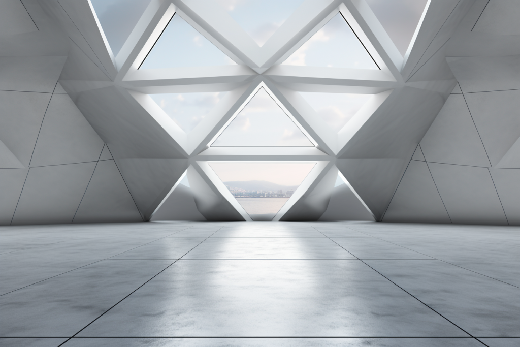唯美建筑模型空间摄影图片