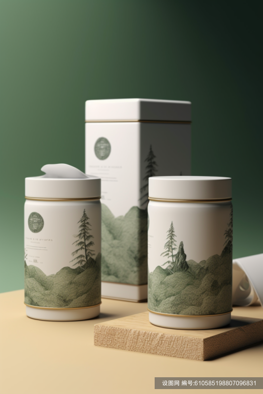 茶叶展示茶叶罐装包装样机模型png下载_编号610585198807096831-设图网