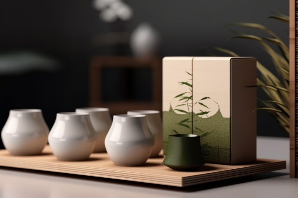 品牌茶叶罐装包装样机模型