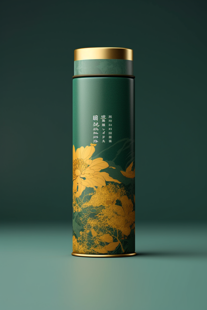 品牌茶叶罐装包装样机模型