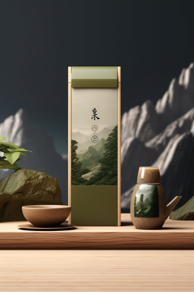 茶叶包装茶叶罐装包装样机模型效果图