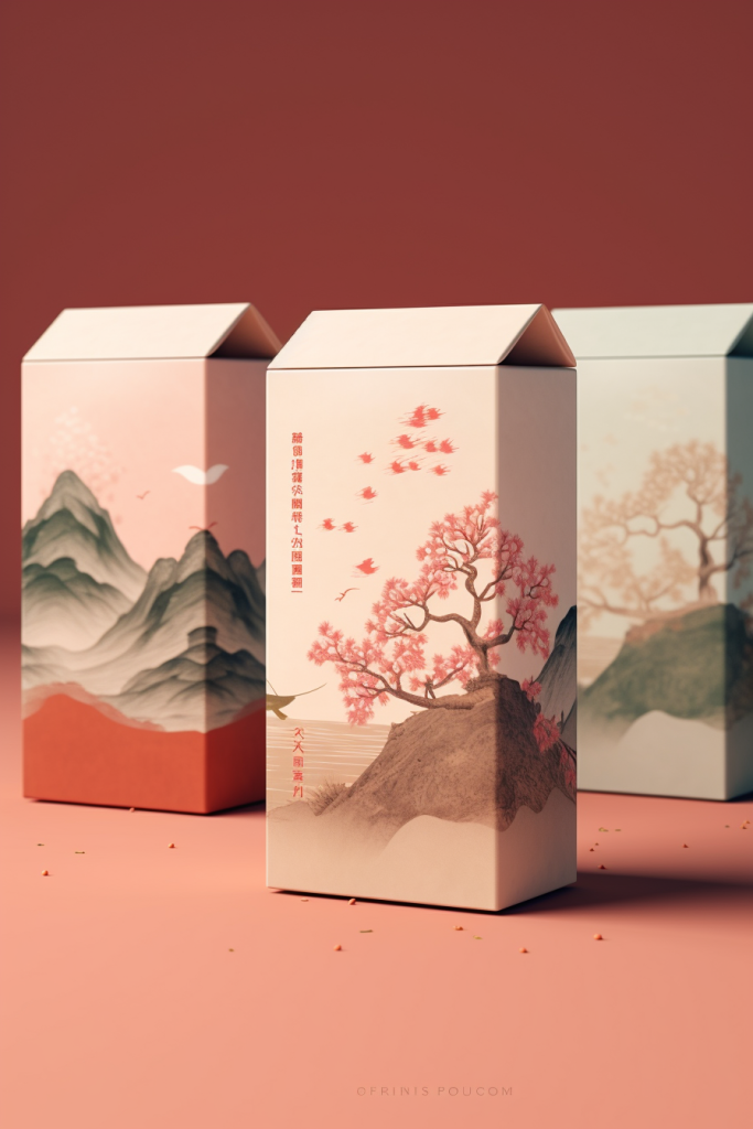 茶叶包装茶叶罐装包装样机模型效果图