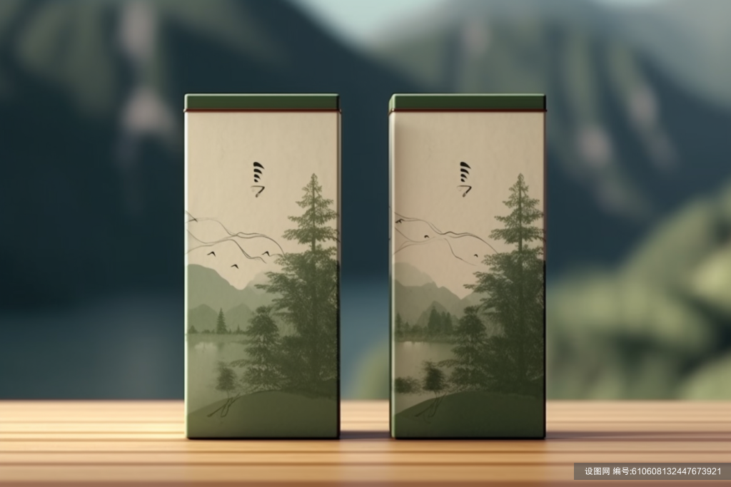 茶叶素材设计茶叶罐装包装样机模型效果图png下载_编号610608132447673921-设图网