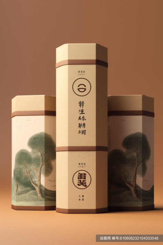茶叶素材设计茶叶罐装包装样机模型效果图png下载_编号610608232104333548-设图网