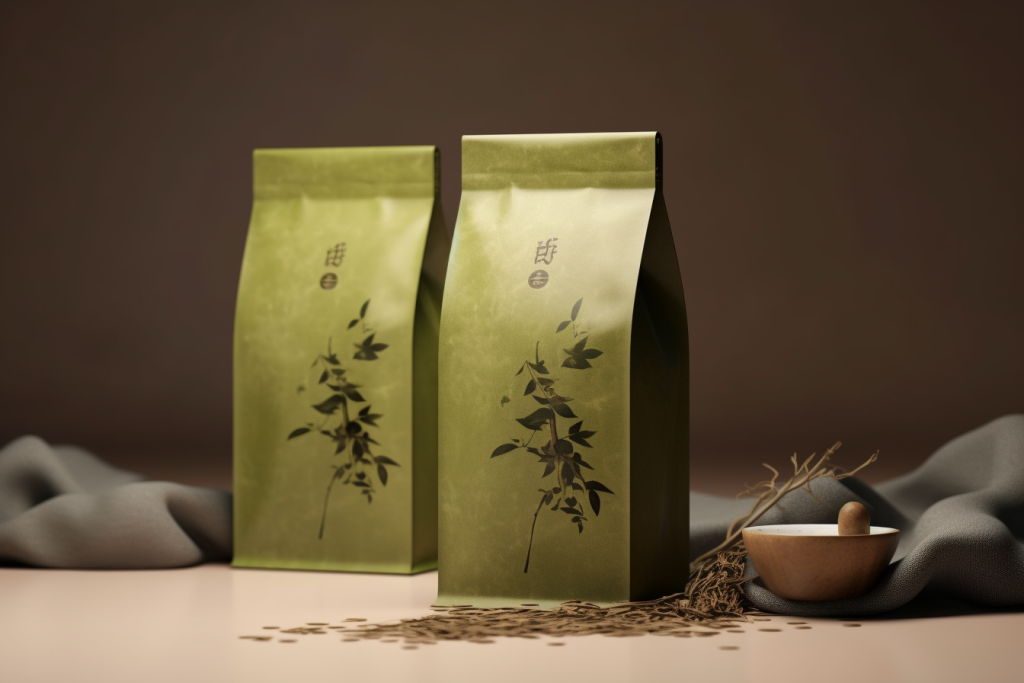 茶叶素材设计茶叶罐装包装样机模型效果图