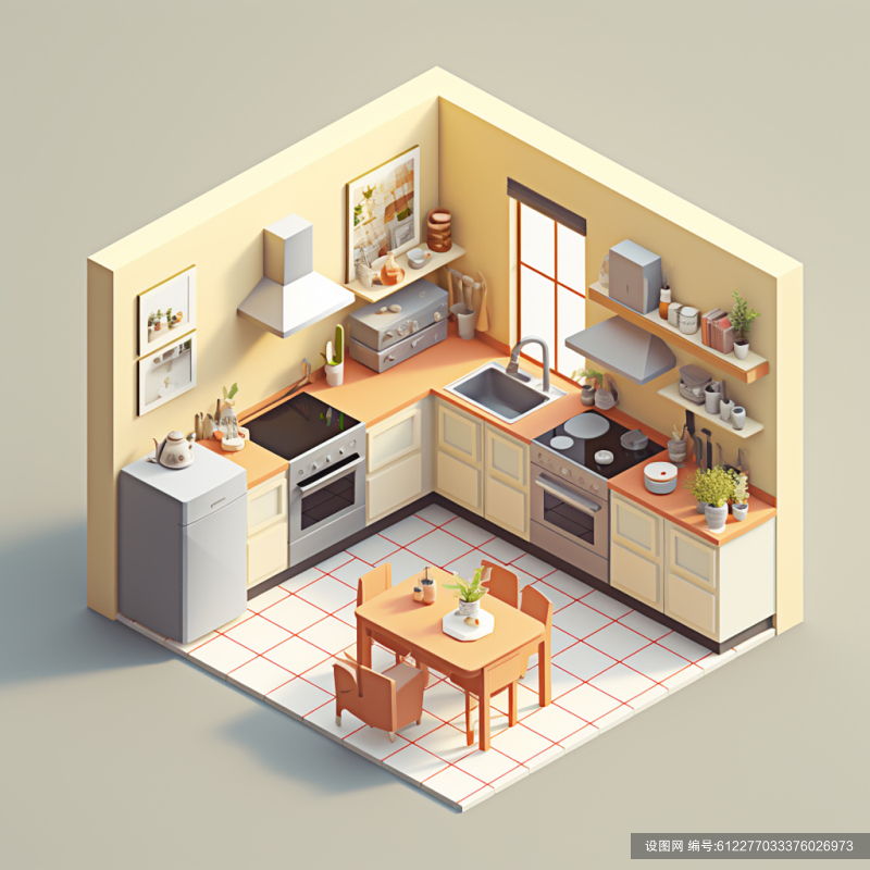 数字艺术3d立体房子建筑卡通房子jpg下载_编号612277033376026973-设图网
